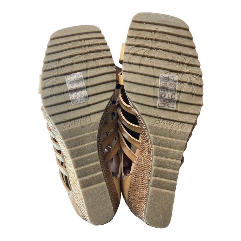 Blowfish Oslo Womens Sandals - Size 7 - Tan - Wedge Heel - Picture 9 of 11